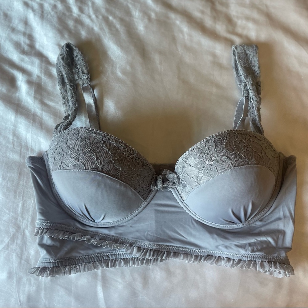 Anthropologie Eloise Lace Trimmed Bra 36C